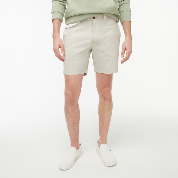 J.Crew Factory 7" Reade flex khaki short - Stone - Picture 1 of 8